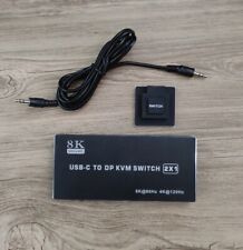 USB C KVM Switch 8K@60Hz 4K@120Hz, 2 in 1 Out Type-C KVM Switch for 2 Computers picture