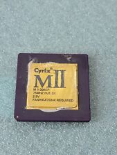 Gold Vintage Cyrix MII M II 300GP 75 MHZ Bus 3X 2.9V CPU, Rare, Gold Recovery picture