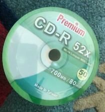 100PCS NEW TOP QUALITY 52X Premium CD-R WHITE LACQUER 700MB/80MIN,  picture