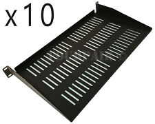 10 Pack 1 Space Vented Cantilever Relay Rack Mount Server Shelf 19