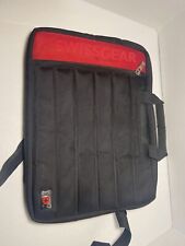 Swiss Gear 15” Laptop Shoulder Strap Computer Case Messenger TravelBag Red Black picture