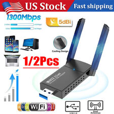 USB 3.0 Wireless WIFI Adapter 1300Mbps Long Range Dongle Dual Band Network picture