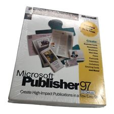 Vintage Microsoft Publisher 97 CD Deluxe Factory SEALED - Sample Not for Resale
