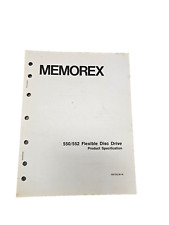 Vintage 70's Memorex 550/552 Flexible Disc Drive Product Specification 552.80-00 picture