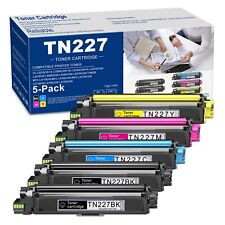 5PK TN227(2BK/C/M/Y) Toner Cartridge Replacement for Brother HL-L3210CW Printer picture
