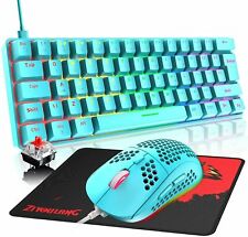 Computer 60% Mechanical Gaming Keyboard and Mouse Combo Wired USB C Mini Compact picture