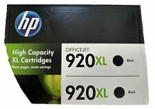 NEW Genuine HP 920XL Twin Pack Black Ink Cartridges CN701BN Exp 05/2016 picture
