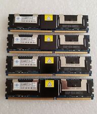 Lot of 4 Nanya 4GB 2Rx4 PC2-5300F DDR2 ECC REG Server RAM NT4GT72U4ND2BD-3C picture