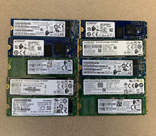 LOT OF 10 - Mixed Brand 128GB M.2 SATA Internal Solid State Drives SSDs picture