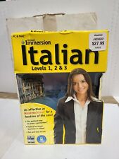 Instant Immersion Italian: Levels 1, 2, & 3, 9 CD Set Brand New picture