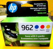 $70 FRESH NEW Genuine HP 962 Color Ink Combo 3-Pack EXPIRES 12/2024  picture
