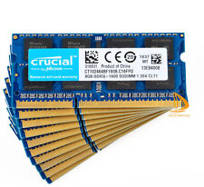 80GB RAM Crucial 10x 8GB PC3L-12800S DDR3-1600Mhz SODIMM Laptop Memory Non-ECC picture