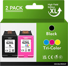 XXL 62XL Black Color Ink Cartridges for 62 HP Envy 7645 7640 5660 OfficeJet 5740 picture