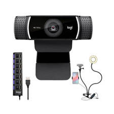 Logitech C922 Pro Stream Webcam 1080P Camera with USB Hub and Selfie Ring Light picture
