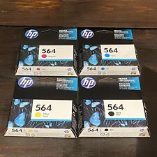 Genuine HP 564 Printer Ink Cartridge Set / Black Yellow Cyan Magenta / Exp 2017 picture