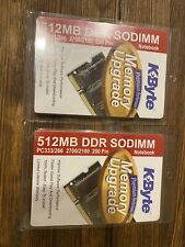 2 Packs Of KByte Memory Upgrade 512MB PC 333/266 DDR NB Notebook 200 Pin picture