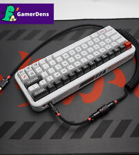 Custom Aviator Coiled Type-C Cable Double Sleeved for Mechanical Keyboards  picture
