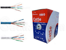 CAT5e Plenum UTP 1000FT CMP 24 AWG Cable 350MHz Solid Networking Wire Bulk LOT picture