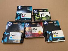 LOT OF 5 GENUINE HP 564 INK CARTRIDGES 564 PHOTO CYM AND BLACK XL C1-1(12) picture
