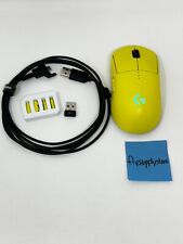 Logitech G PRO X SUPERLIGHT Wireless Gaming Mouse - Yellow GREAT CONDITION picture