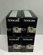 Lexmark 24B6018 24B6019 24B6021 24B6022 Genuine Toner Cartridge Set XS795 XS798 picture