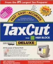 TaxCut 2001 Deluxe PC CD redo past audit federal tax returns calculate taxes picture