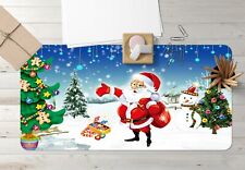 3D Santa Claus Tree 01 Christmas Non-slip Office Desk Mat Keyboard Pad Game Zoe picture