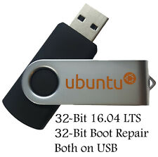 Ubuntu Linux 16.04 LTS 32 Bit Bootable 8GB USB Flash Drive For Older Computers picture