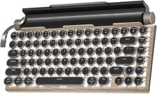 Retro Typewriter Wireless Mechanical Gaming Keyboard 83-Key Blue Switches Keycap picture