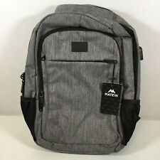 Matein Grey Anti Theft Slim Durable Water Resistant Travel Laptop Backpack picture