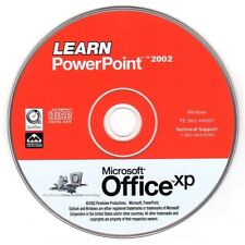 Learn Microsoft PowerPoint 2002 (PC-CD-ROM, 2002) for Windows - NEW CD in SLEEVE picture