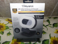 Aluratek Live HD 1080P Webcam with Built-in Adjustable LED Ring Light NEW picture