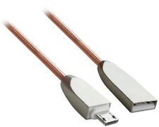 3ft USB 2.0 A Male to Micro-USB B Male Stainless Steel Flexible Cable picture