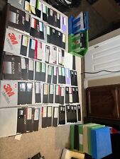 “Huge LOT” of Vintage Diskettes various Programs and Hard Shell Cases picture