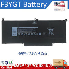 F3YGT BATTERY FOR DELL LATITUDE 12 7000 7280 7290 13 7380 7390 14 7480 7490 60WH picture