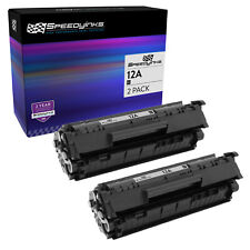SPEEDYINKS Compatible Replacement for HP 12A Black Toner Cartridge Q2612A 2-Pack picture