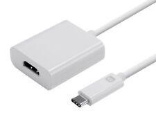 Monoprice USB-C to HDMI Adapter - White, Supports Up To 10Gbps Data Rate,USB 3.1 picture