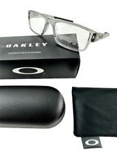 Oakley NEW Airdrop Grey Shadow Rectangle Frame Black 59-18-148 Eyeglasses OX8046 picture