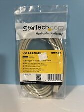 StarTech USBFAB_15  StarTech.com 15 ft USB 2.0 A to B Cable - M/M - USB - Beige picture