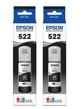 Epson 522 EcoTank Genuine Ink Ultra-high Capacity Black Bottle Twin size 65mlx2 picture