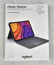 Logitech Folio Touch Keyboard Case - Apple iPad Air 4th Gen - Gray - NEW SEALED picture