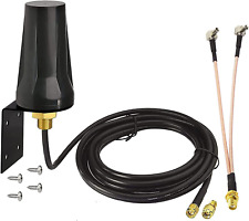 Cellular 4G LTE SMA Antenna - with TS9 Splitter Cable - Compatible with Verizon  picture