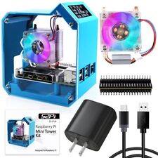 Mini Tower Kit with QC3.0 Power Supply for Raspberry Pi 4, Pi 4 Case with ICE... picture