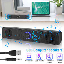 Bluetooth 5.0 Stereo Bass Sound Computer Speakers  Wired Soundbar for Laptop PC picture