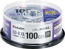 Verbatim Blu-ray Disc 20 Spindle 100GB 4X Speed BD-R XL Printable VBR520YP20SD4 picture