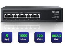 Aumox SG308P  8 Port PoE 120W Gigabit Ethernet Network Switch AC100-240V.    218 picture
