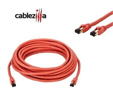 Cat8 SFTP High Speed Ethernet Patch Cord 2GHz LAN Wire 0.5-75FT Orange Multi LOT picture