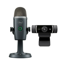Blue Microphones Yeti Nano Premium USB Mic Gray with Logitech Pro HD Webcam picture