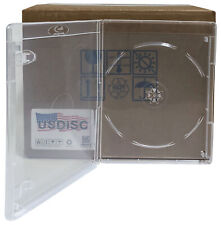 USDISC Blu-ray Cases Standard 14mm, Single 1 Disc (Clear) Lot picture