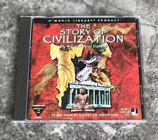 THE STORY OF CIVILIZATION (PC, 1994) VIDEO GAME CD-ROM World Library Will Durant picture
